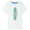 Kids'T-shirt with Short Sleeves Ecru 128