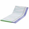vidaXL Mattress Topper White and Green 90 x 190 x 6 cm Jaquard Fabric