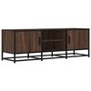 vidaXL TV Cabinet Brown Oak 120x35x41 cm Engineered Wood and Metal