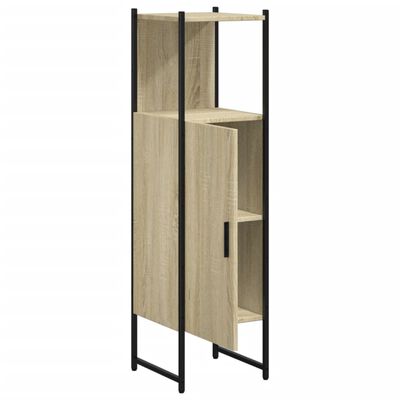 vidaXL Bathroom Cabinet Sonoma Oak 33x33x120.5 cm Engineered Wood