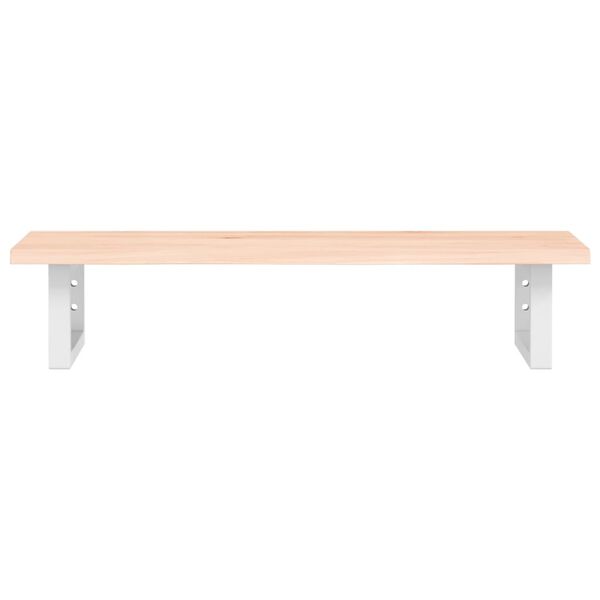vidaXL Basin Shelf Wall Mounted Steel and Solid Wood Oak