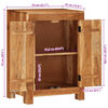 vidaXL Sideboard 55x35x75 cm Solid Wood Acacia