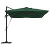 vidaXL Umbrella Green 352 x 251 x 265 cm Polyester and Aluminium