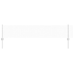 vidaXL Welded Wire Fence with Posts 25 x 0.4 m Galvanised Steel Silver