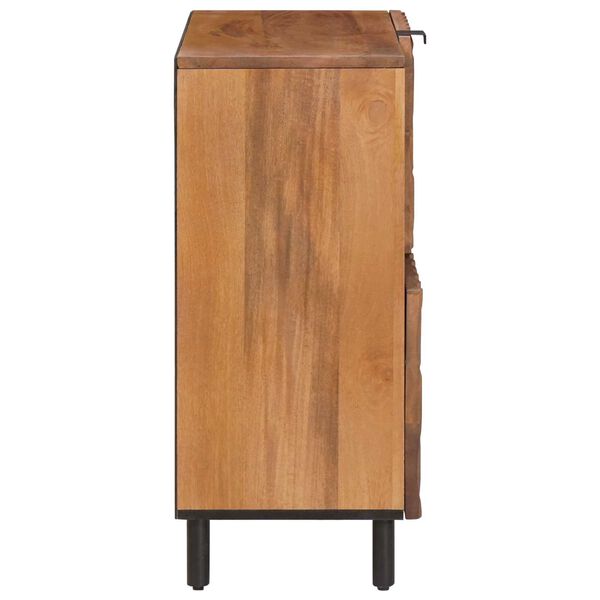 vidaXL Sideboard Acacia Brown Finish 80 x 33 x 75 cm Solid Mango Wood