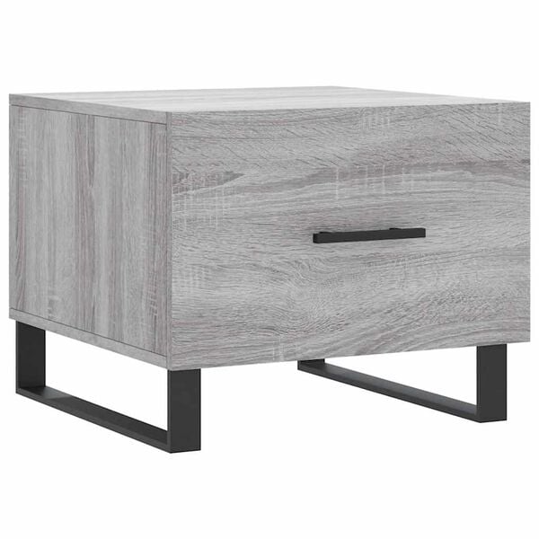 vidaXL Coffee Table Grey Sonoma 50x50x40 cm Engineered Wood