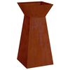 vidaXL Pillar Planter Rusty 35 x 35 x 73 cm