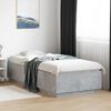 vidaXL Bed Frame without Mattress Concrete Grey 100x200 cm