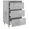 vidaXL Bedside Cabinets 2 pcs Concrete Grey 40x35x69 cm Engineered Wood