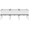 vidaXL Garden Planter with Legs White 120x40x42 cm PP