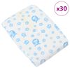 vidaXL Disposable Dog Diaper Male 30 pcs White L