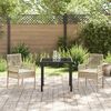 vidaXL Garden Chair 2 pcs Beige 53 x 60 x 85cm Poly Rattan