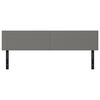vidaXL Headboards 2 pcs Dark Grey 80x5x78/88 cm Fabric