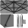 vidaXL Umbrella Anthracite 351 x 250 x 260 cm Polyester and Aluminium