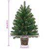 vidaXL Artificial Christmas Tree with 150 LEDs Green 95 cm PE and PVC