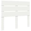 vidaXL Bed Frame with Headboard White 120 x 200 cm Solid Pine Wood