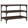 vidaXL Shoe Bench Brown Oak 70x38,5x49 cm Engineered Wood