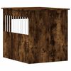 vidaXL Dog Crate Furniture Smoked Oak 64.5x80x71 cm Engineered Wood