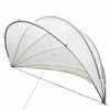 vidaXL Pool Dome Folding Manual Grey and Orange 472 x 460 x 229 cm