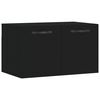 vidaXL Wall Cabinet Black 60x36.5x35 cm Engineered Wood