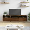 vidaXL TV Cabinet Brown Oak 150x30x44.5 cm Engineered Wood