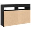vidaXL Sideboard Black 116 x 30 x 75 cm Engineered Wood