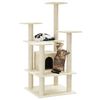 vidaXL Cat Tree with Sisal Scratching Posts Cream 110 cm
