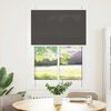 vidaXL Pleated Blind Black 95x100 cm Fabric Width 94.4 cm Polyester