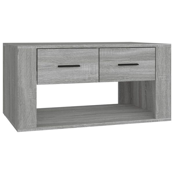 vidaXL Coffee Table Grey Sonoma 80x50x40 cm Engineered Wood