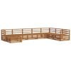 vidaXL Outdoor Sofa Set 8 pcs Natural Solid Acacia Wood