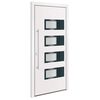 vidaXL Front Door White 100x210 cm Aluminium and PVC