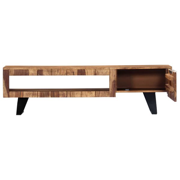 vidaXL TV Cabinet 140x30x40 cm Solid Acacia Wood