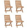 vidaXL 5 Piece Garden Dining Set Solid Teak Wood