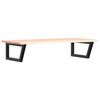 vidaXL Basin Shelf Wall Mounted Steel and Solid Wood Oak