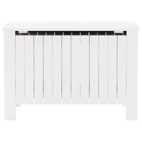 vidaXL Storage Box with Lid RANA White 80x49x54 cm Solid Wood Pine