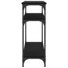 vidaXL Console Table Black 75x29x75 cm Engineered Wood