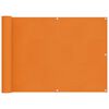 vidaXL Balcony Screen Orange 75 x 200 cm PU coated oxford alu