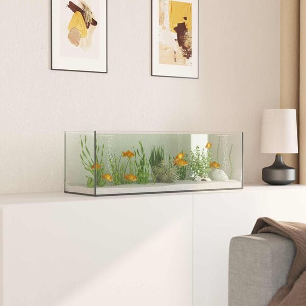 vidaXL Aquarium with Storage Transparent 60 x 20 x 20 cm Glass