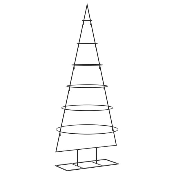 vidaXL Metal Christmas Tree for Decoration Black 150 cm
