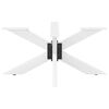 vidaXL Coffee Table Leg Spider Shape White 98x58x(42-43) cm Steel