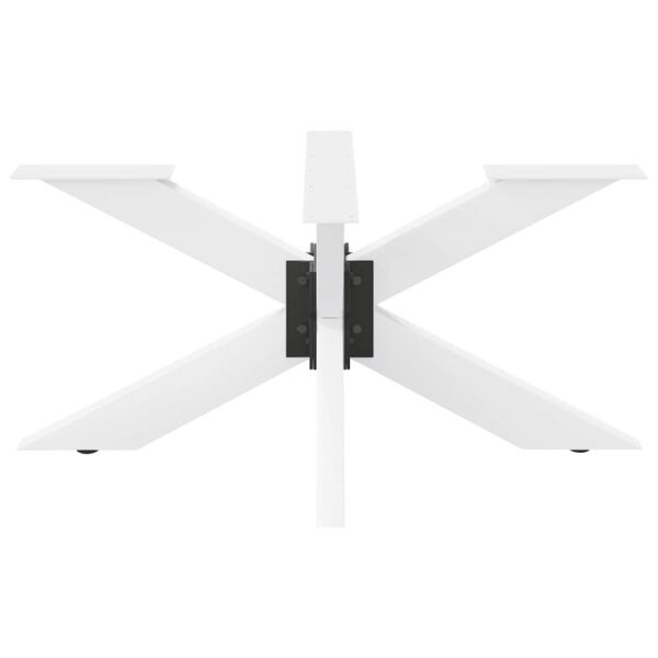 vidaXL Coffee Table Leg Spider Shape White 98x58x(42-43) cm Steel