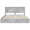 vidaXL Storage Bed Concrete Grey 180 x 200 cm Engineered Wood