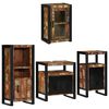 vidaXL Bathroom Furniture Set 4 pcs Multicolour Solid Reclaimed Wood