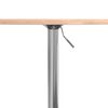 vidaXL Bar Table &Oslash;50x89.5 cm Solid Wood Beech