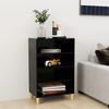 vidaXL Sideboard Black 57x35x90 cm Engineered Wood