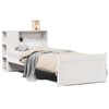 vidaXL Bookcase Bed without Mattress White 75x190cm Small Single Solid Wood Pine