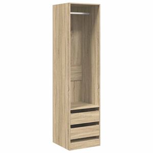 vidaXL Wardrobe with Drawers Sonoma Oak 50x50x200 cm Engineered Wood