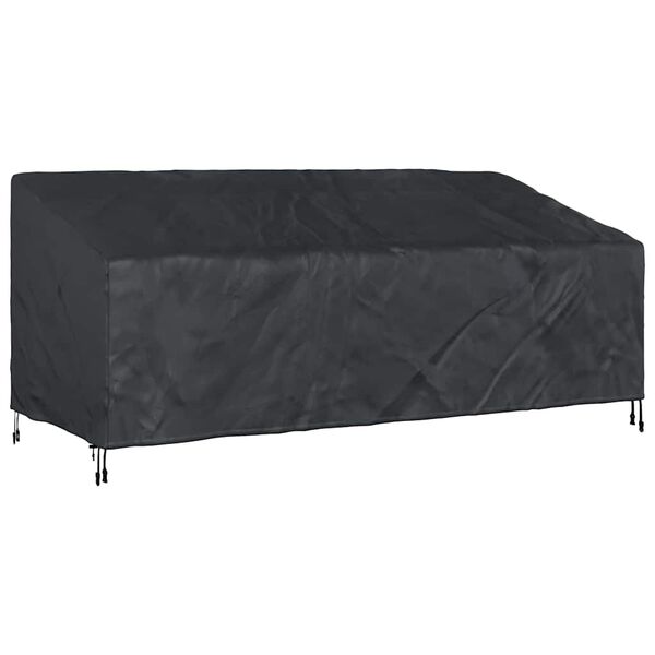 vidaXL Garden Bench Cover Black 220 x 100 x 89 cm 600D Oxford Fbric