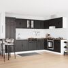 vidaXL Kitchen Cabinet Lucca Black 80 x 46 x 81.5 cm Engineered Wood