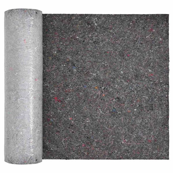 vidaXL Pond Fleece Folding Grey 1 x 10 m Polyester and Cotton
